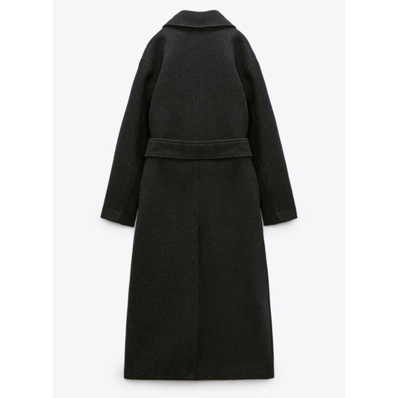 ZARA BELTED TAILORED COAT - Picture 5 of 7